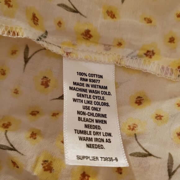 A.N.A. Rosie Ruffle Floral Blouse Sz 2X - Picture 8 of 8